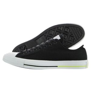 Converse All Star Canvas Sneaker in Black/White/Neon Yellow Size W’s 8; M’s 6